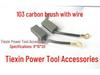 Premium Carbon Brush with Wire for Electric Hammer (6x10x20 Mm, 639 Material) - Item No. 02224