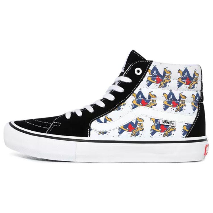 Vans SK8 Pro Unisex High Top Sneakers Black White VN0A45JD11Z 37