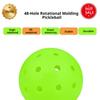 High-Elasticity 40-Hole 74mm Pickleball Rotational Molding Pickleball Compliant with Professional Sports Competition Standards