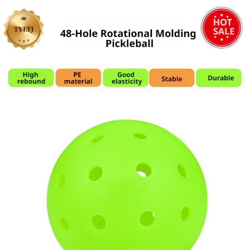 High-Elasticity 40-Hole 74mm Pickleball Rotational Molding Pickleball Compliant with Professional Sports Competition Standards