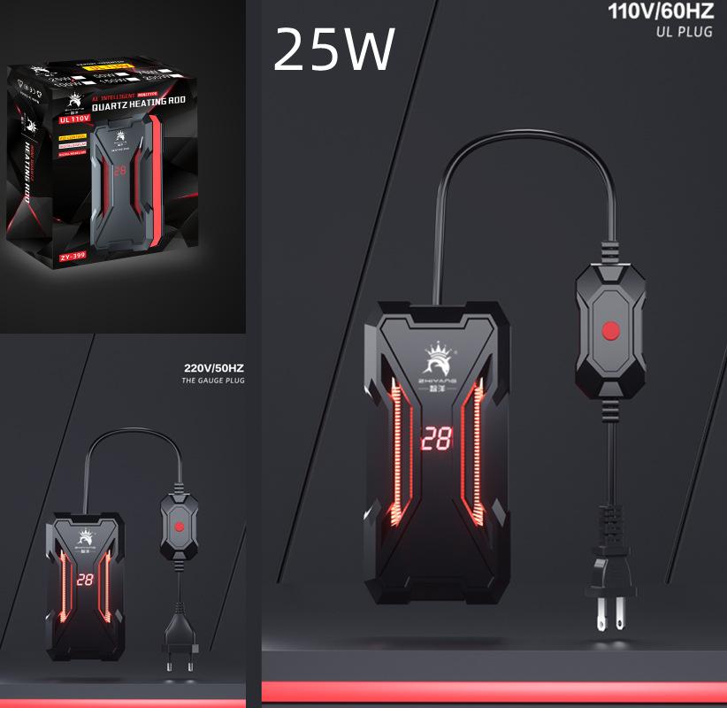 

110-220 В мини-нагревательный стержень для аквариума с кварцевым стеклом, автоматический нагреватель для аквариума с черепахами и пресной морской водой 25 Вт-1200 Вт EU Plug 220V