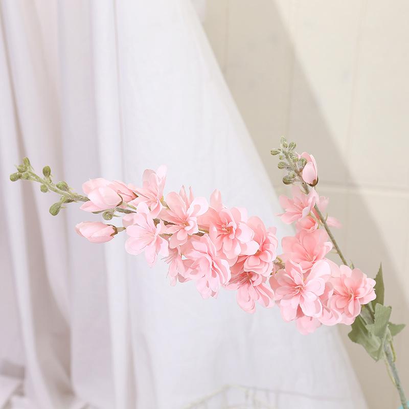 Yannew 3 Stück 85cm Delphinium Künstliche Blumen Langer Stiel Seide Hyazinthe Hochzeitsblumengestecke Dekoration Heimzimmerdekor