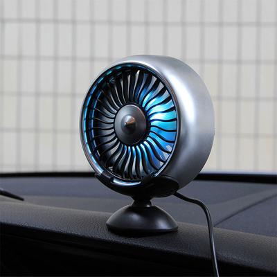 12V elektrisks automašīnas ventilators 360 grādu leņķī pagriežams automašīnas gaisa cirkulācijas ventilators dzesēšanai
