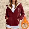 Women's Fashion Casual Sweatshirt Loose Zipper Cardigan Long Sleeve Hooded Jacket