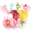 5/10Pcs Artificial Phalaenopsis 3D Small Butterfly Orchid Fake Flower Home Drapery Wall Wedding Decoration Festival Diy Wreath