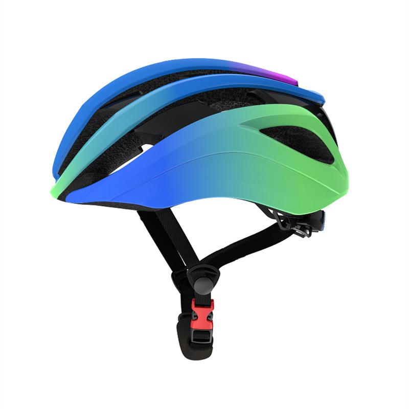 DEV Colourful Gradient Colours Cycling Helmet Riding Bike Helmet Ultra-lightweight Ventilated Breathable Adult Bicycle Helmet Avarage(58-61)cm
