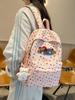 Schultasche neue Ins-Mode Rucksack für Mittelstufen- und College-Schüler Trend Pünktchen Welpe Vielseitiger Rucksack Große Kapazität Lastreduzierung Wirbelsäulenrucksack