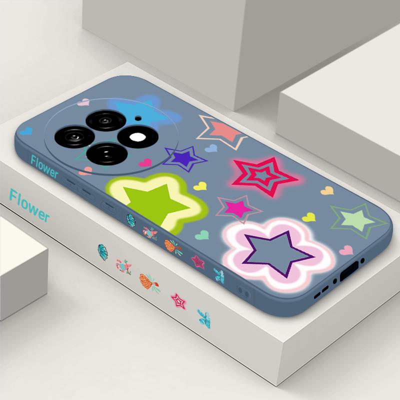 Buntes Sternenmuster Hülle Für OnePlus 15 13 13T 12 Weiches TPU Silikon Cover Für Oneplus Nord 5 13R 12R 11R 5G