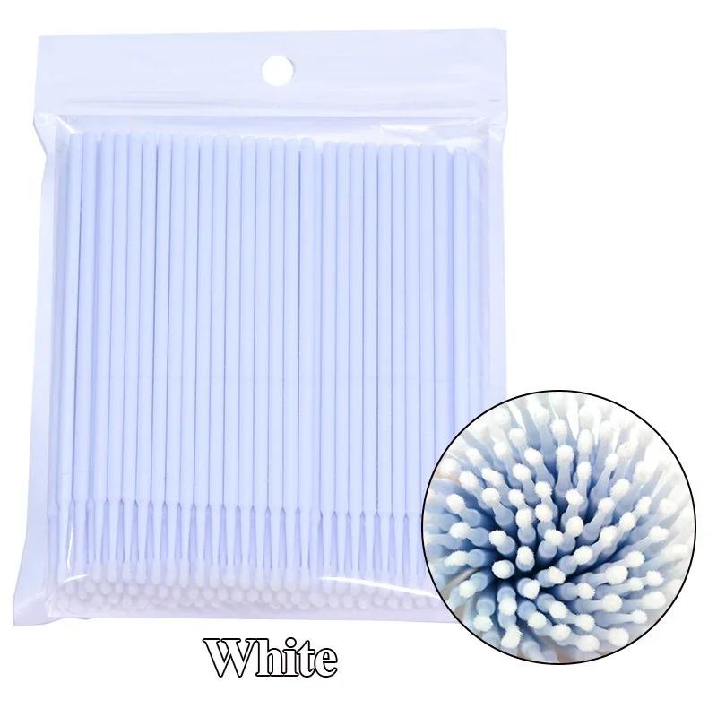 YS00136--100pcs Durable Disposable Micro Brush Eyelash Extension Eye Lash Glue Applicators Cleaning Swab Sticks Makeup Tools
