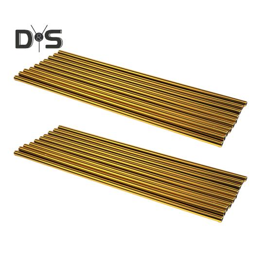 

20 шт., универсальная автомобильная декоративная полоса для выхода воздуха, гальваника, красочная U-образная форма, декоративная отделка, аксессуары для стайлинга автомобиля золотистый