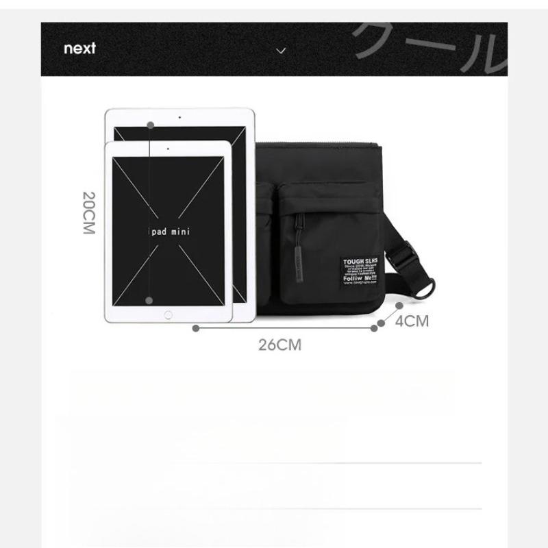 Men's Crossbody Chest Bag Fashion Sports Shoulder Bag Casual Travel Backpack for Couples Students Unisex Sling Bag