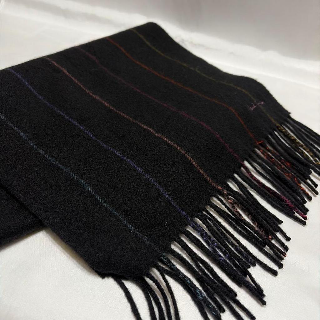 Used Paul Smith Scarf Wool/Cashmere
