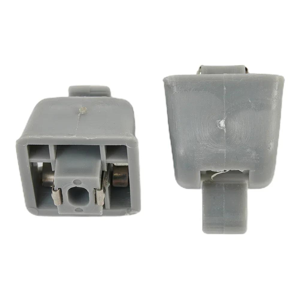Auto-Sonnenblenden-Clips, graue Kunststoff-Clips 26-810-00-12-8412, passend für Mercedes-Benz W123 W124, Halterungshalter, Auto-Innenraum-Clips