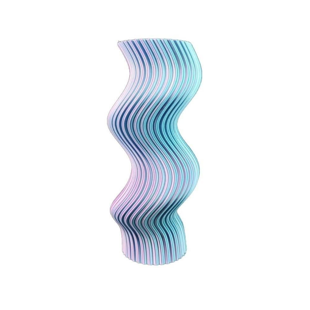 Twisted Design Modern Twisted Flower Bottle Gradient Color Plant Pot Home Desktop Decorations