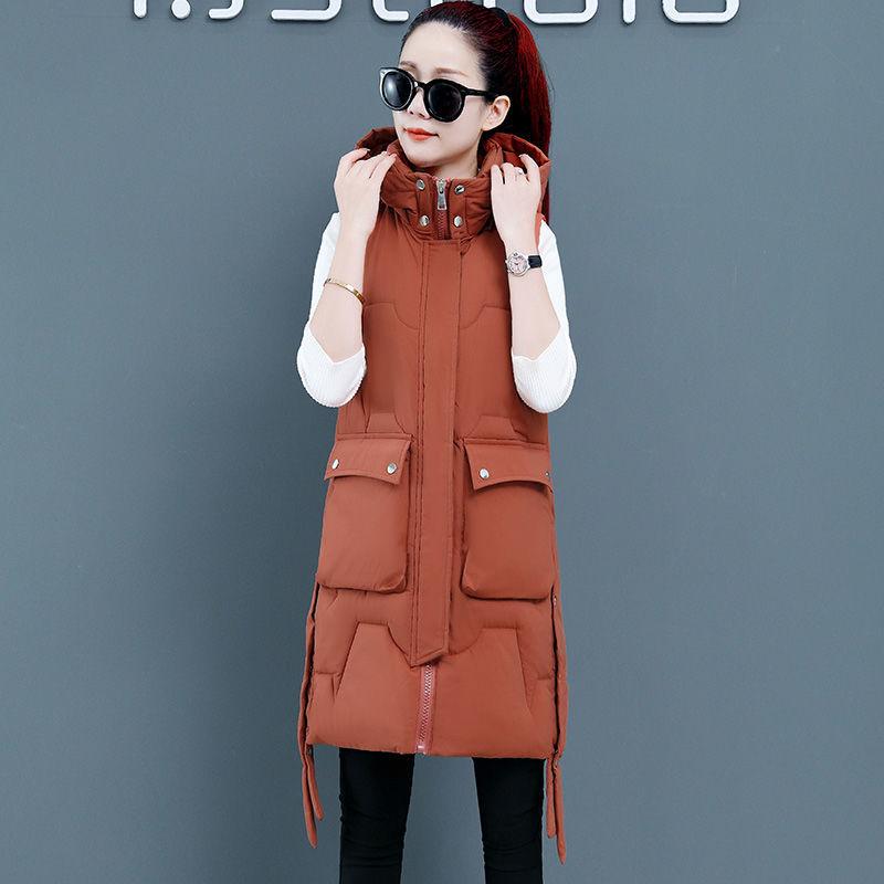 Autumn and winter down cotton vest women's Korean version of thin vest with vest and vest jacket