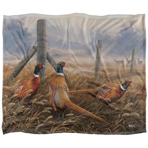 Wild Wings Pleasant Silky Pheasant Supersoft Blanket