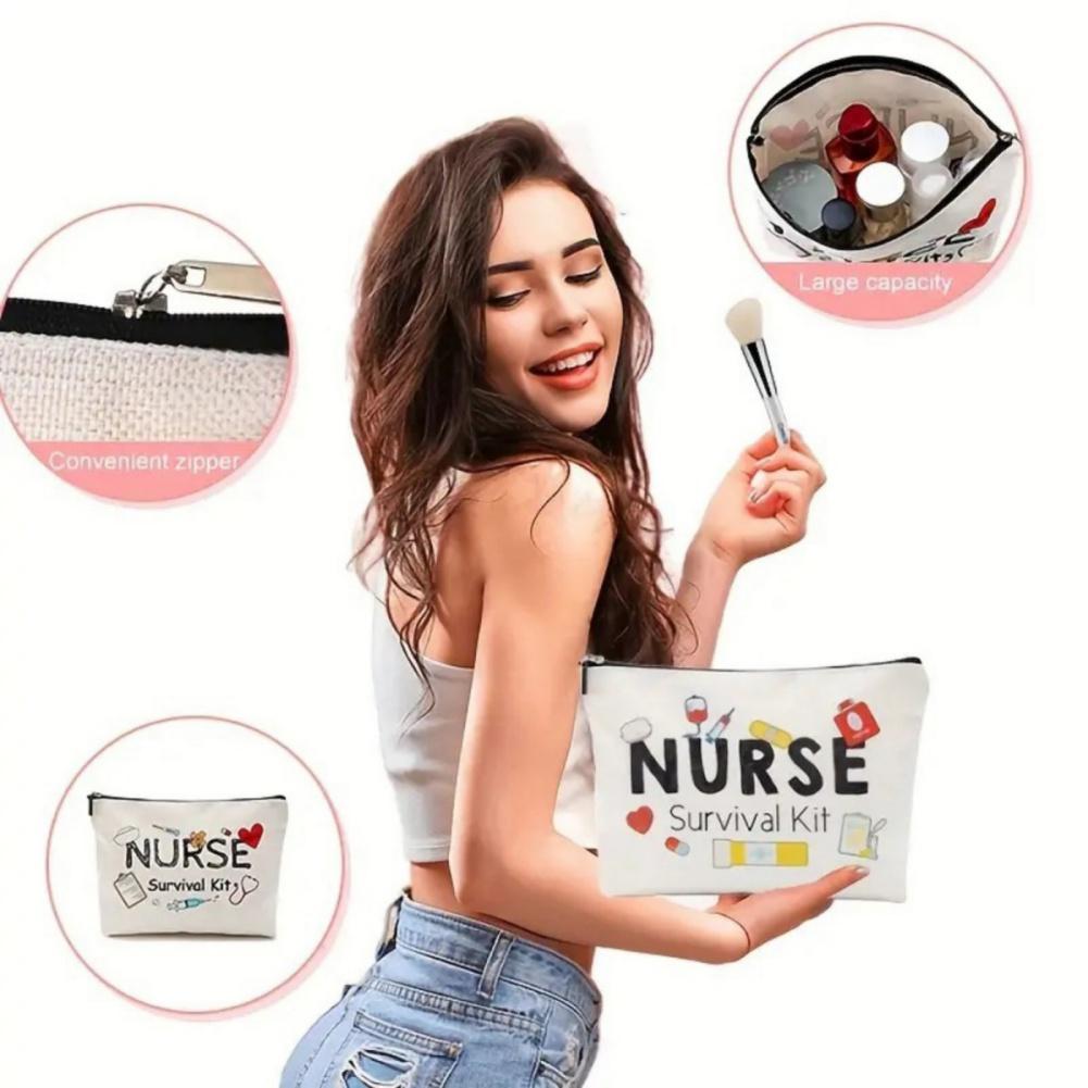 6pcs Nurse Cosmetic Bag Nurse Survival Kit Travel Stroge Bag