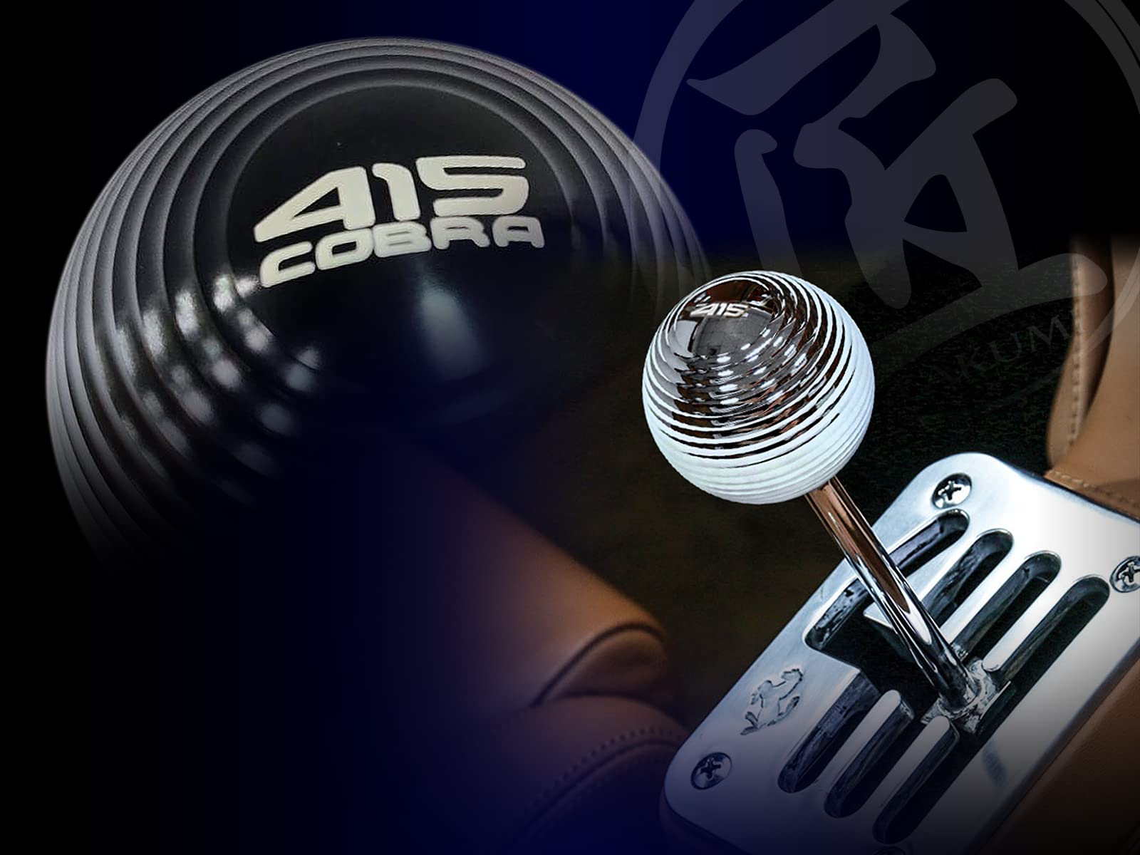 

415COBRA Takumi Supersonic Ручка переключения передач Черный Лазерный логотип чёрный