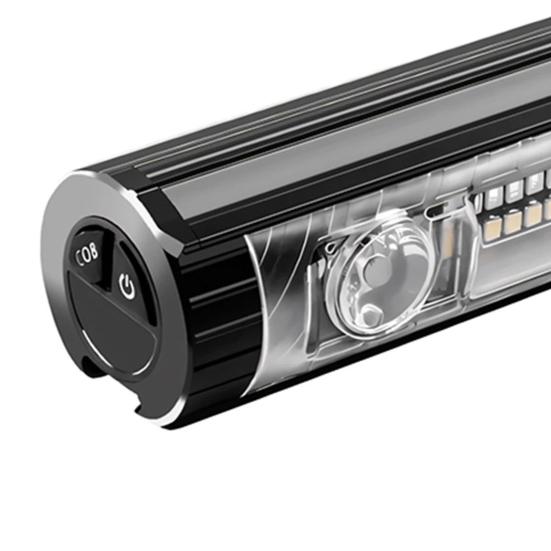 USB Wiederaufladbares Fahrradvorderlicht Superhell Aluminiumlegierung Fahrradlicht vorne mit Mehreren Modi Wasserdichtes Fahrradlicht für Nachtfahrten