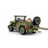 143Pcs Military Vehicle WW2 Normandy Landing WILLYS Car Building Blocks Army Soldier Car Classic Model Bricks Set Kids DIY Toys No Box