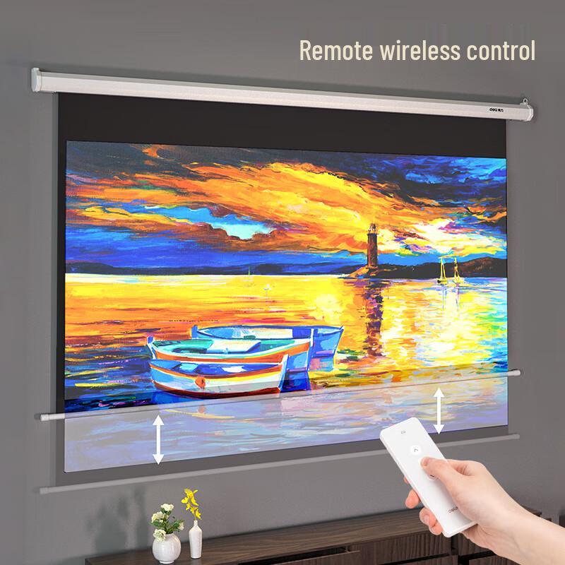 Deli 50473 Electric Projector Screen