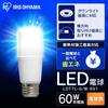 IRIS OHYAMA LED Light Bulb, 26mm Base, E26 T-Shaped, Omnidirectional, 60W Equivalent, Warm White, LDT7L-GW-6V1 (Single Item)