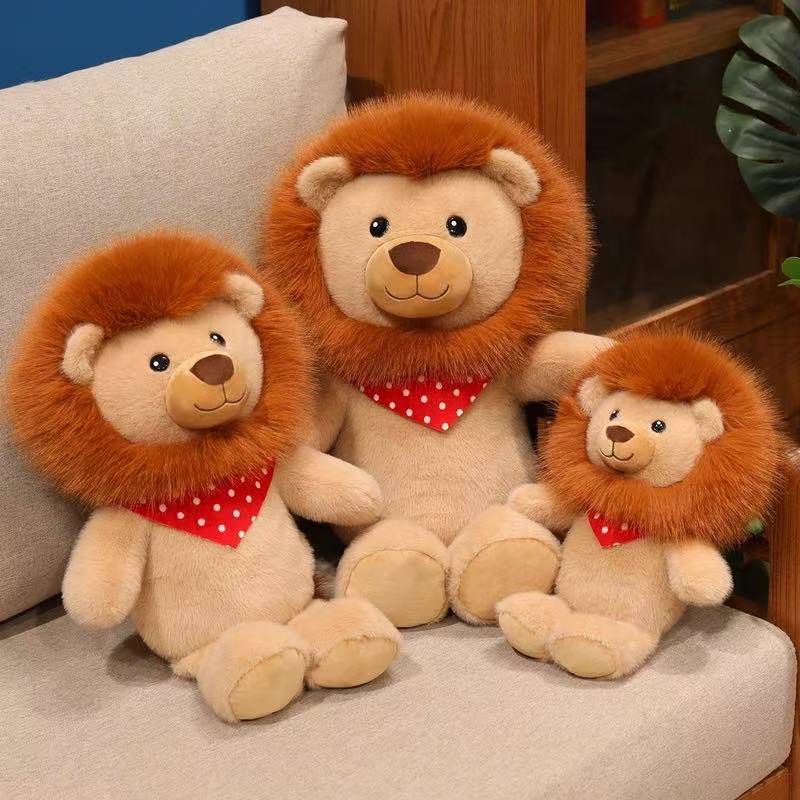 Latest Simulation Lion King Doll Kawaii Plush Toy Handmade Doll Cartoon Anime Cute Children's Birthday Gift Doll Halloween