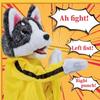 1/2Pcs Plush Boxing Dog Doll with Sound Tricky Doll Funny Husky Vocal Hand Puppet