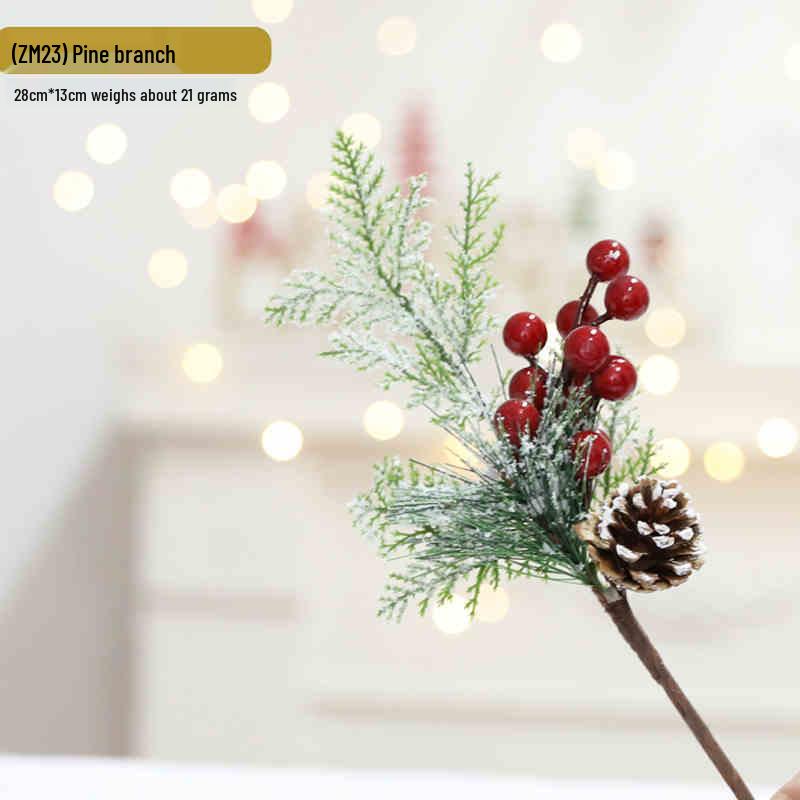 Künstliche Weihnachts-Kiefern- und Rattan-Girlande mit Tannenzapfen zum Aufhängen an der Wand