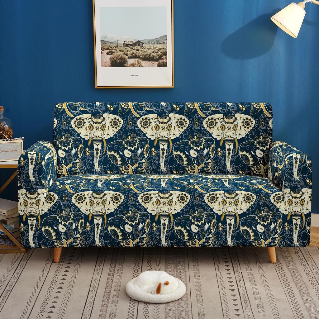 Cartoon Animal Elastic Sofa Cover Wooden Sofa Cover All-Inclusive Non-Slip Leather Full Cover Fabric Combination Universal In All Seasons