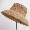 Raffia Handwoven Foldable Sun Hat for Women Outdoor Travel UV Protection Breathable Boho Chic