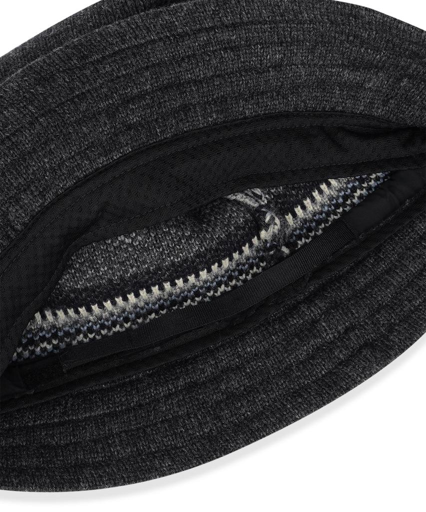 Sseonleobeutueo Knit Bucket Hat Charcoal