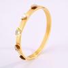 Starry Sky Silver Titanium Steel Bracelet for Women - High-End, Versatile, Full Diamond, Non-Fading Fashion Accessory