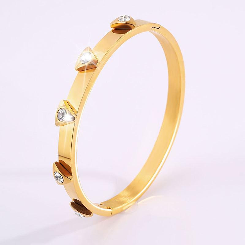 Starry Sky Silver Titanium Steel Bracelet for Women - High-End, Versatile, Full Diamond, Non-Fading Fashion Accessory