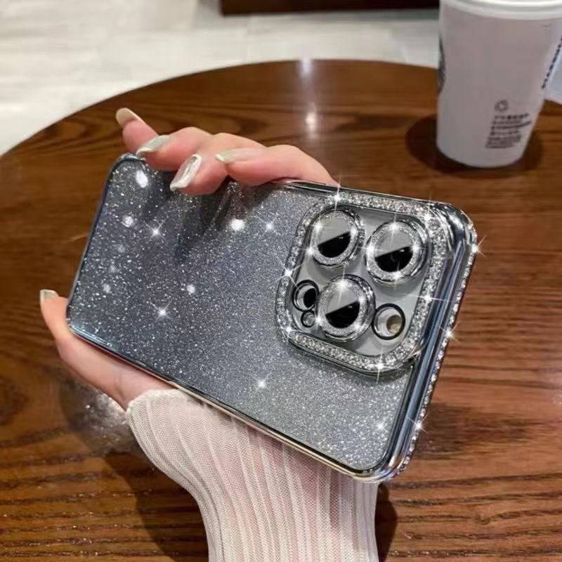 

iPhone 15 Rhinestone Glitter Case for Apple 14 Pro Max, Gradient Full Coverage Soft Shell for iPhone 11, XR, 13. iPhone 11