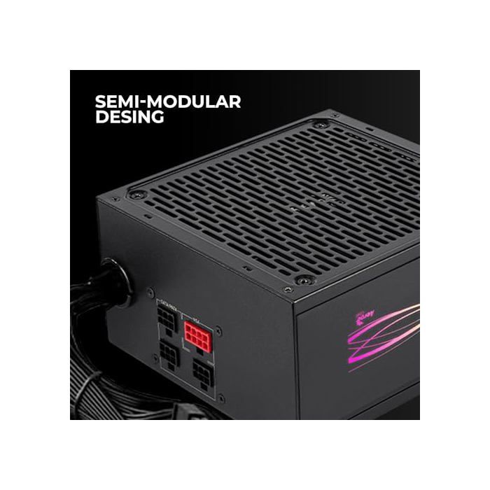 Bloc d'alimentation - aerocool - lux pro rgb 550m - 550w - 80plus bronze - éclairage led rgb