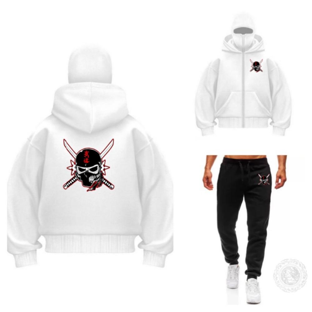 

Худи на молнии Y2K с двойным буквенным принтом, теплое флисовое, мужское, женское, повседневный спортивный топ, осенне-зимняя мода, пальто с капюшоном XXL белый