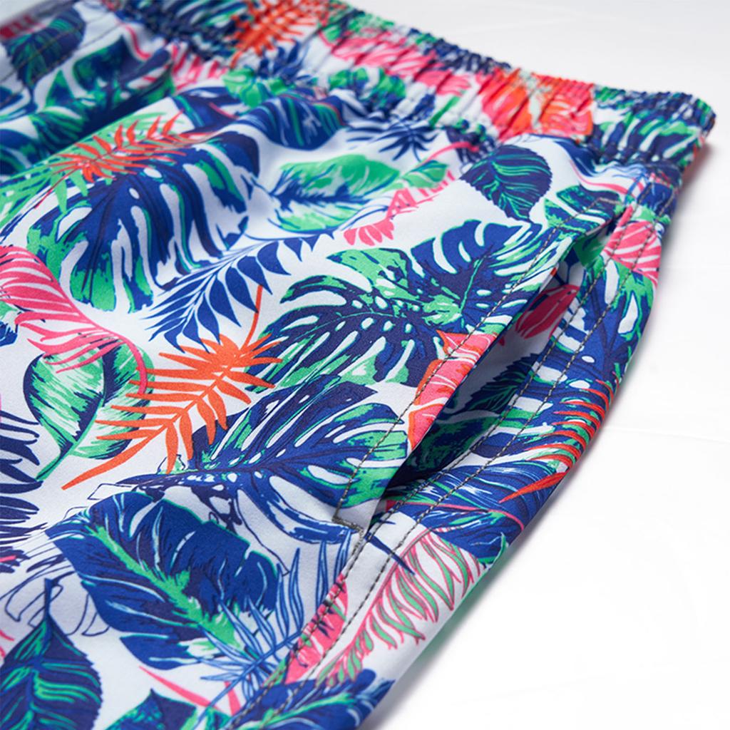 Męskie szorty kąpielowe elastyczne ze sznurkiem, podszewką z siateczki, kieszenią boczną, szybkoschnące, męski strój kąpielowy na imprezę, plażę, surfing, niebieski L