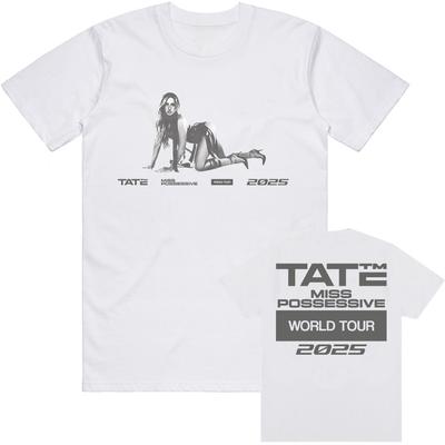 Miss Possessive 2025 Welttournee T-Shirt Tate McRae Grafikdruck T-Shirt Kurzarm Unisex Streetwear T-Shirt Herren T-Shirt