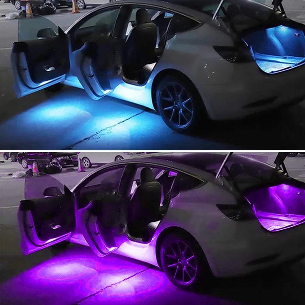 1PC Car LED License Plate Lights Number Plate Lamp Trunk Light Door Welcome Light Replacement Canbus Error Free Car 12V Light