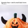 Comfortable Festive Outfit for Puppies Pet Halloween Pumpkin Hat, Funny Devil Horn Cat Plush Cozy Cute Spooky Festival Celebration Hat Cats