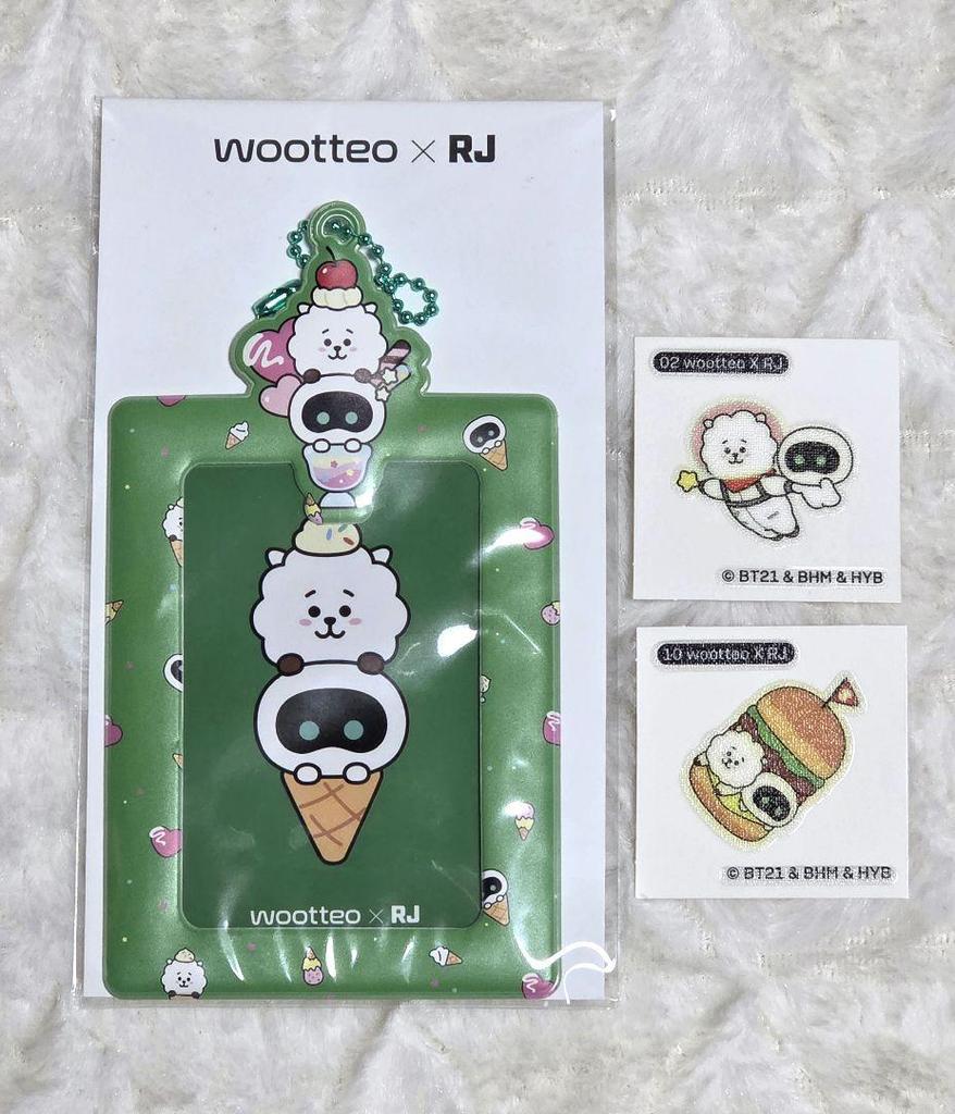 [USED] Official BTS JIN Wootteo X RJ Trading Card Case