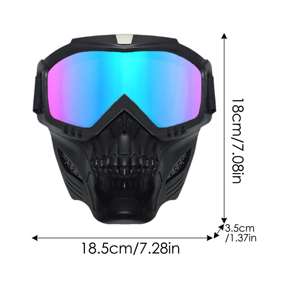 

Motocross Eyewear Motorcycle Riding Glasses With Removable Face Masque Fog-Proof Dirt Bike Cycling Goggle Motorcycle Accessories