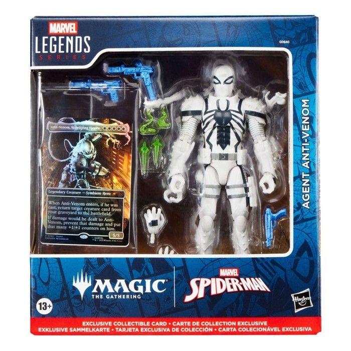 Hasbro - Marvel Legends Magic: The Gathering - Figurine Agent Anti-Venom (avec carte premium exclusive) 15 cm