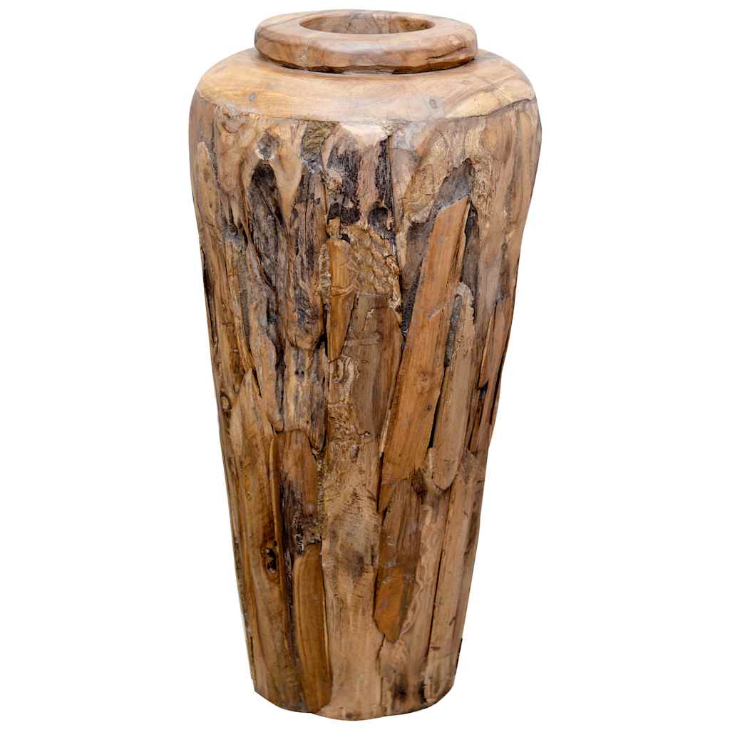 vidaXL Deko-Vase 40 X 80 Cm Massivholz Teak