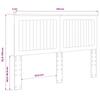 Headboard in Grey Sonoma 135 cm Particleboard