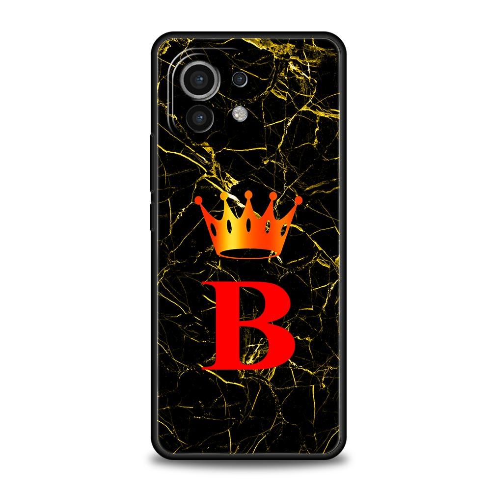 

Marble Letter Phone Case Cover for Xiaomi Mi 17 15 14 13 12 11 Ultra 15T 14T 13T 12T 11T Pro Lite 5G Soft TPU Shell Fundas Capas Xiaomi 14 Pro