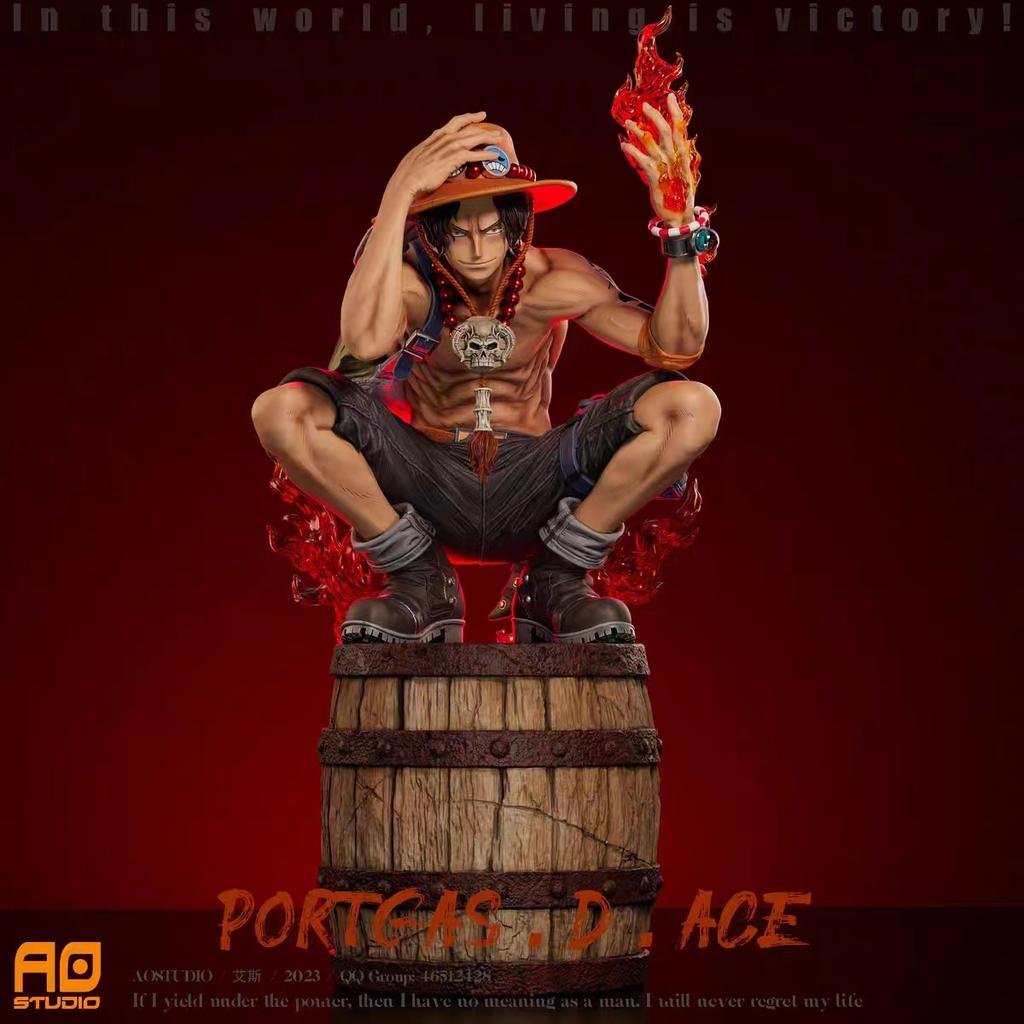 Latest One Piece Ace Limited Edition Gk Figure Ao Anime Statue Popular Desktop Decoration Collectable Toy Fans And Collectors Toy