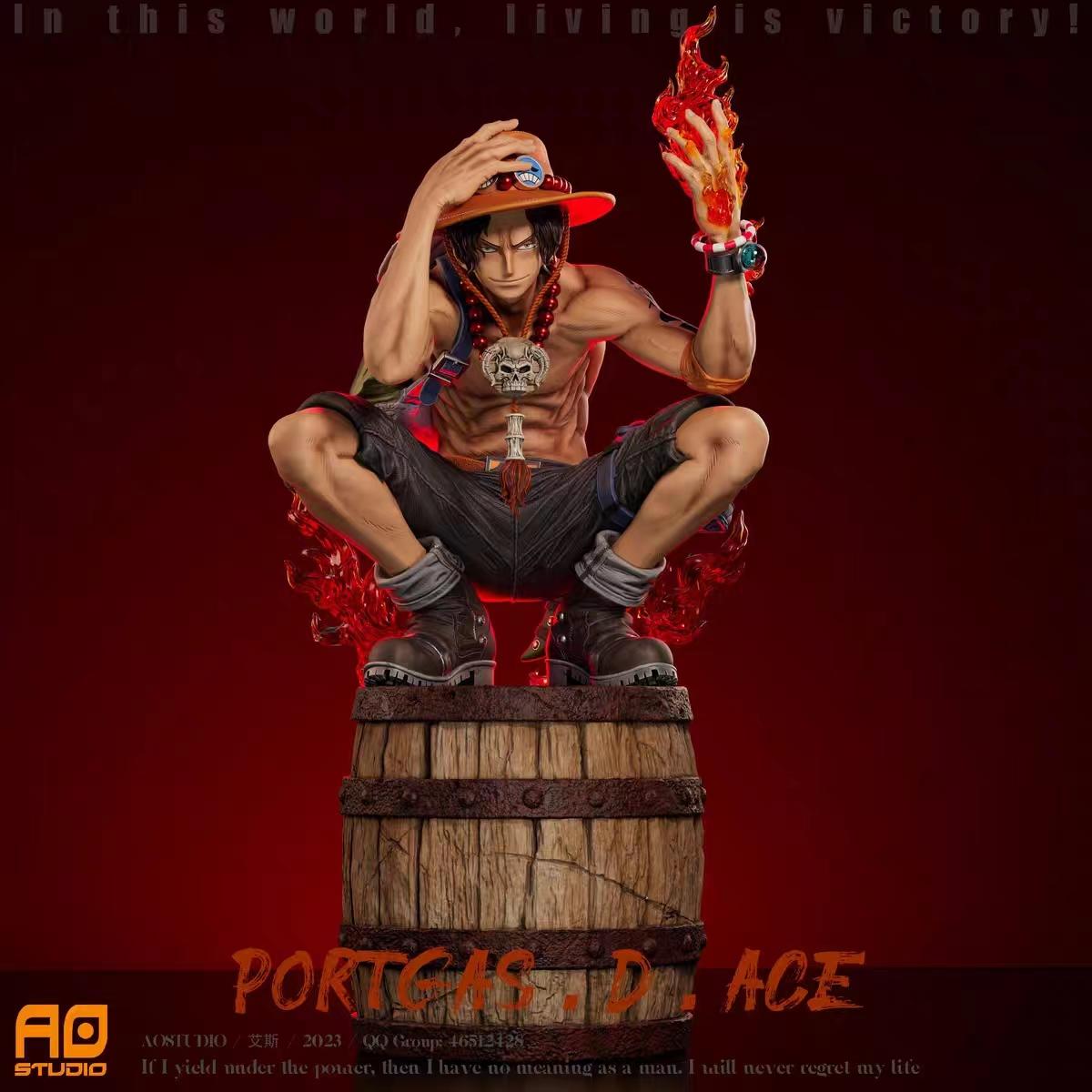 

Latest One Piece Ace Limited Edition Gk Figure Ao Anime Statue Fashionable Desktop Decoration Collectible Toy Fans Plus Collectors Toy no box