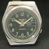Seiko 5 AUTOMATIC JAPAN 7009A MENS VINTAGE GREEN COLOR DIAL WATCH A701323-5